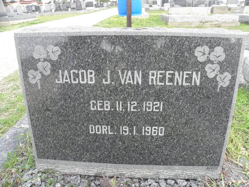 REENEN Jacob J., van 1921-1960