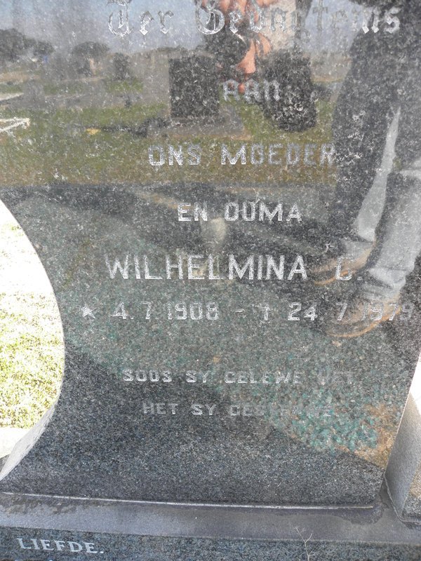 RENSBURG Wilhelmina C., van 1908-1979