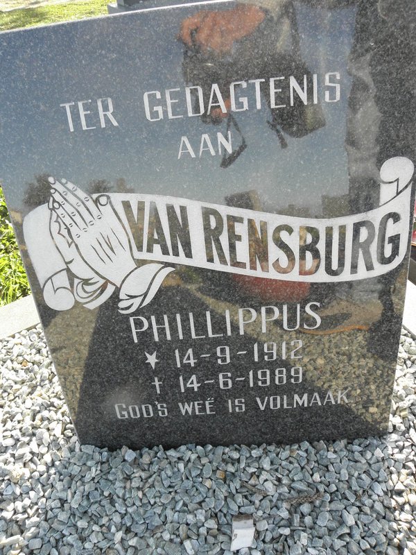 RENSBURG Phillippus, van 1912-1989