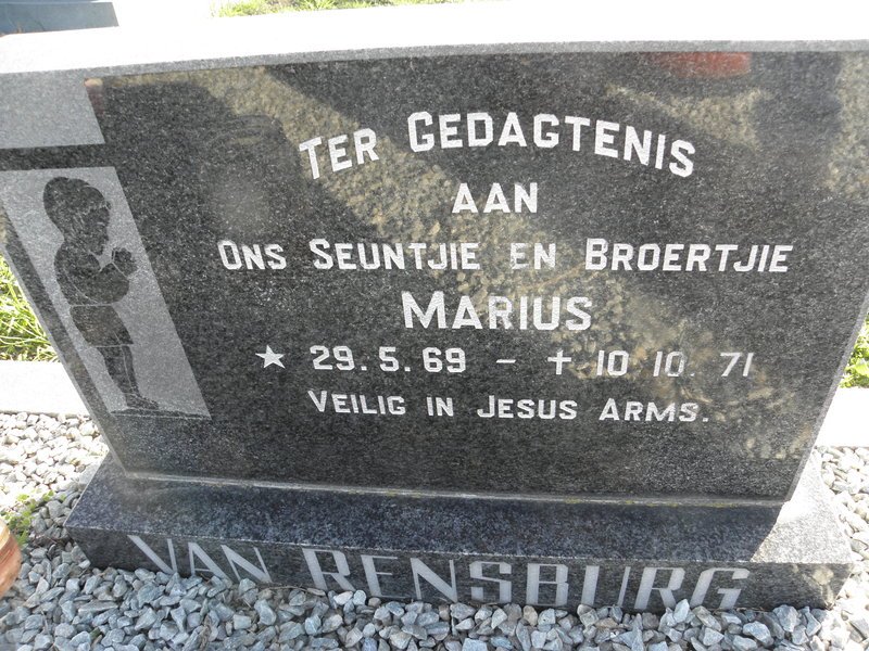 RENSBURG Marius, van 1969-1971
