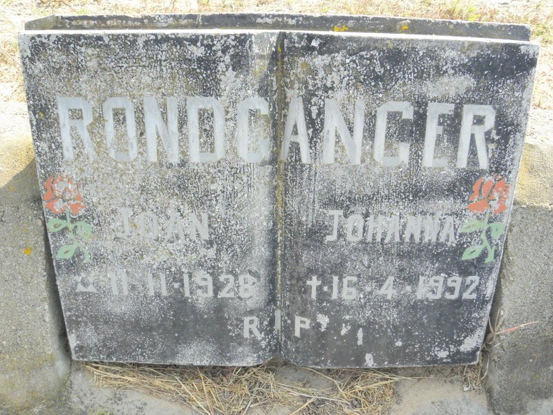 RONDGANGER Joan -1928 :: RONDGANGER Johanna -1992