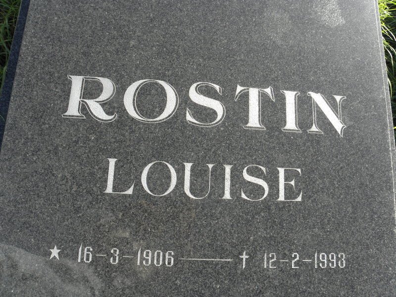 ROSTIN Louise 1906-1993