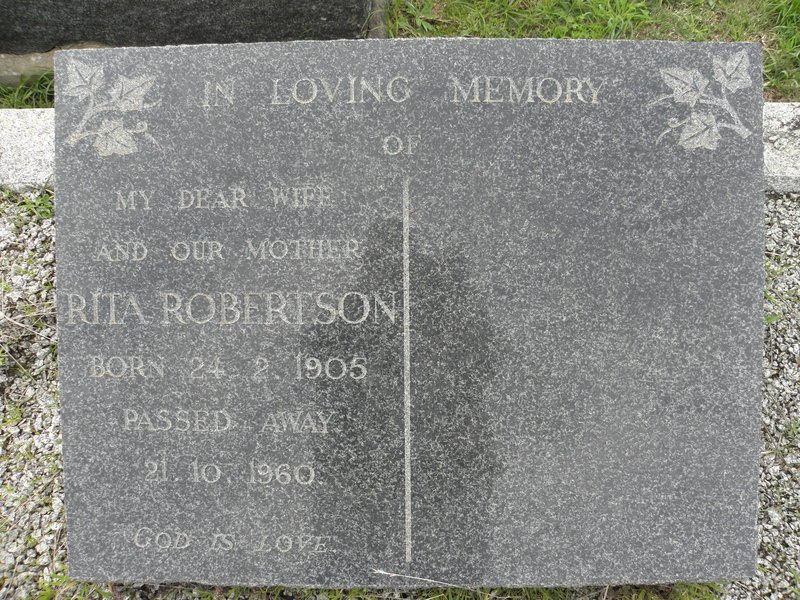 ROBERTSON Rita 1905-1960