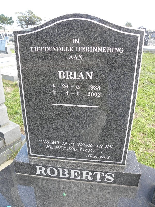 ROBERTS Brian 1933-2002