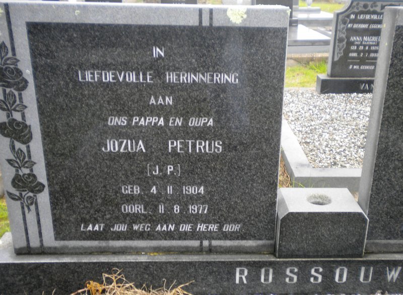 ROSSOUW Jozua Petrus 1904-1977