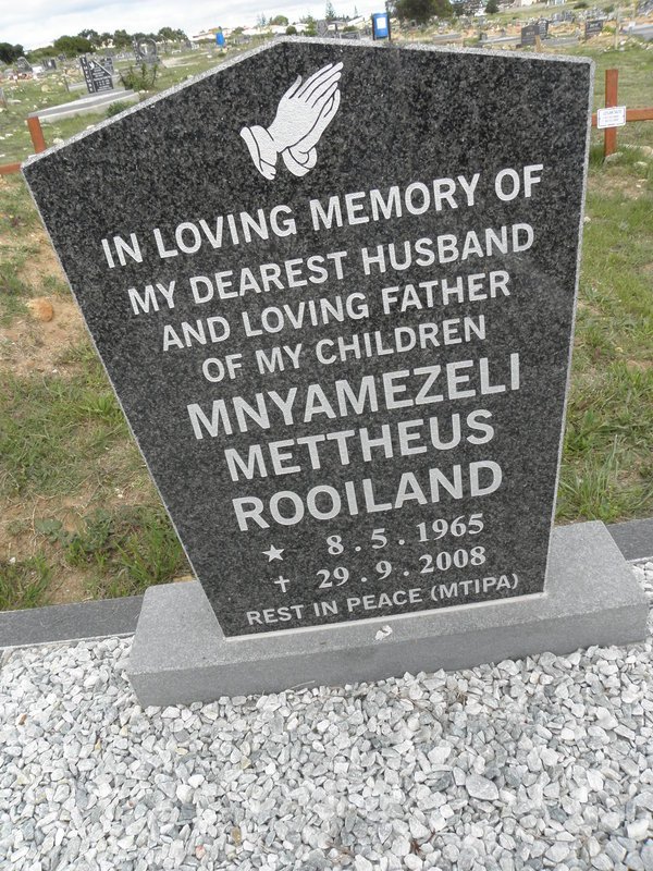 ROOILAND Mnyamezeli Mettheus 1965-2008