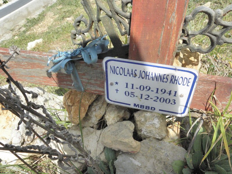 RHODE Nicolaas Johannes 1941-2003