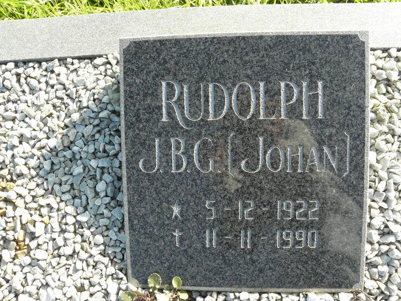 RUDOLPH J.B.G. 1922-1990