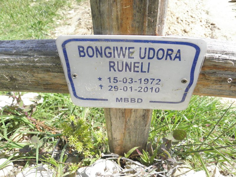 RUNELI Bongiwe Udora 1972-2010