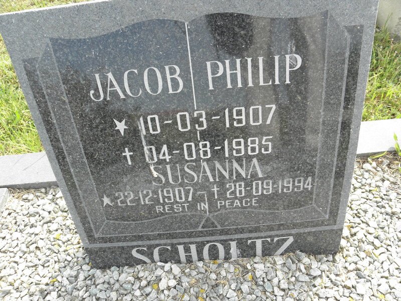 SCHOLTZ Jacob Philip 1907-1985