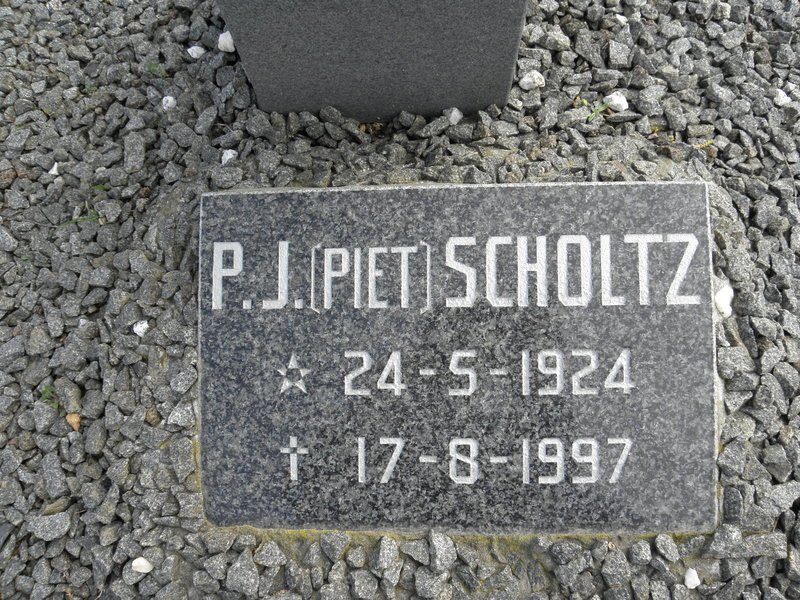 SCHOLTZ P.J. 1924-1997
