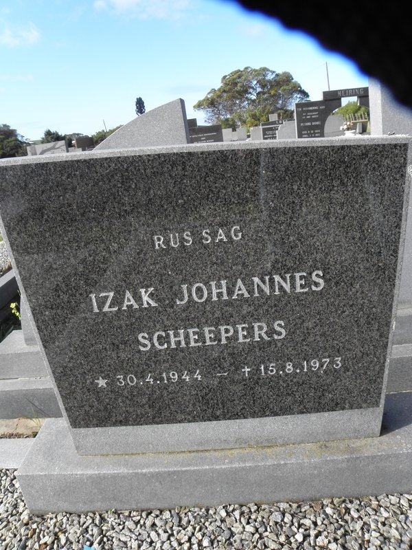 SCHEEPERS Izak Johannes 1944-1973