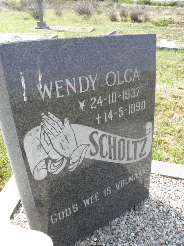 SCHOLTZ Wendy Olga 1937-1990
