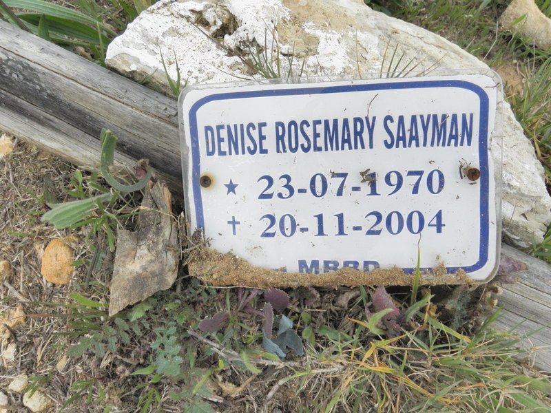 SAAYMAN Denise Rosemary 1970-2004