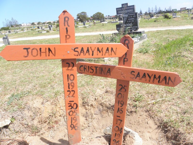 SAAYMAN John 1922-1996 &amp; Cristina 1916-1996