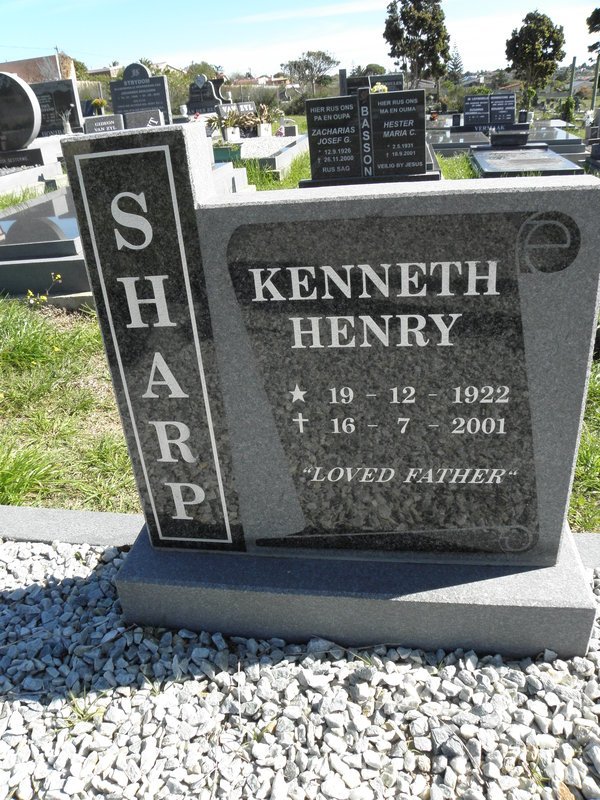 SHARP Kenneth Henry 1922-2001