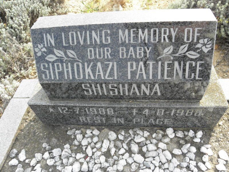 SHISHANA Siphokazi Patience 1988-1988