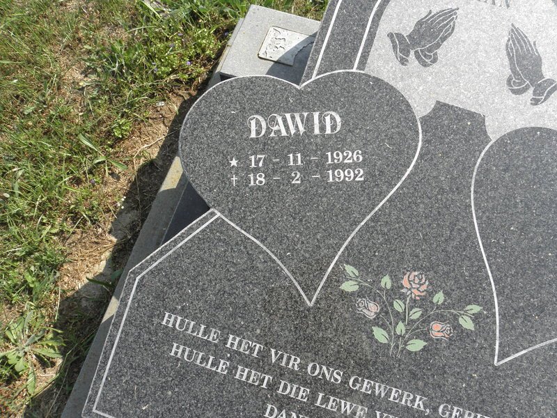 SINKFONTEIN Dawid 1926-1992