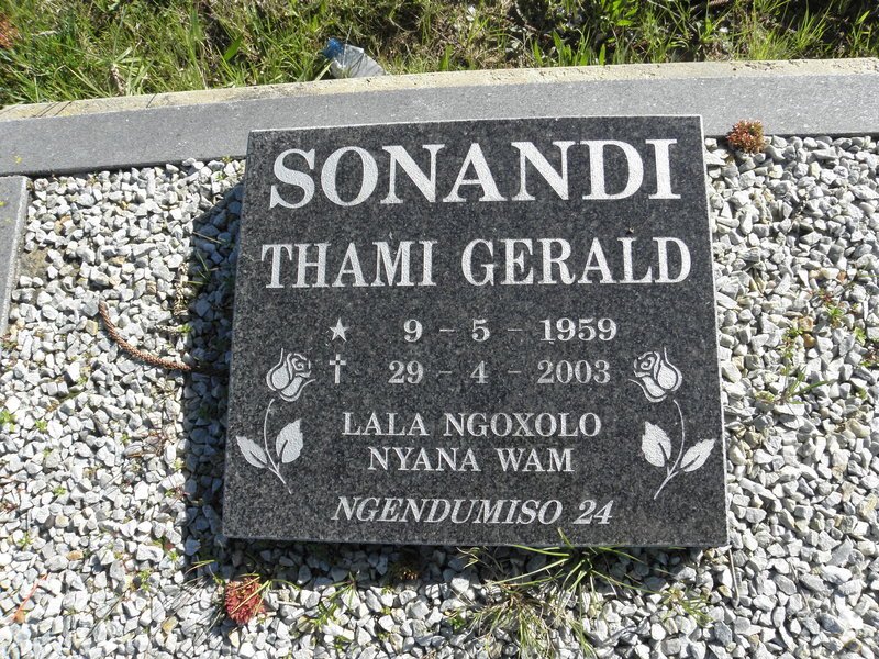 SONANDI Thami Gerald 1959-2003