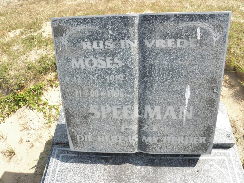 SPEELMAN Moses 1919-199?