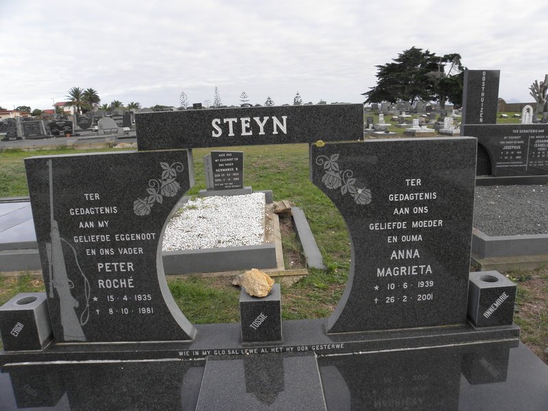 STEYN Peter Roché 1935-1981 &amp; Anna Magrieta 1939-2001