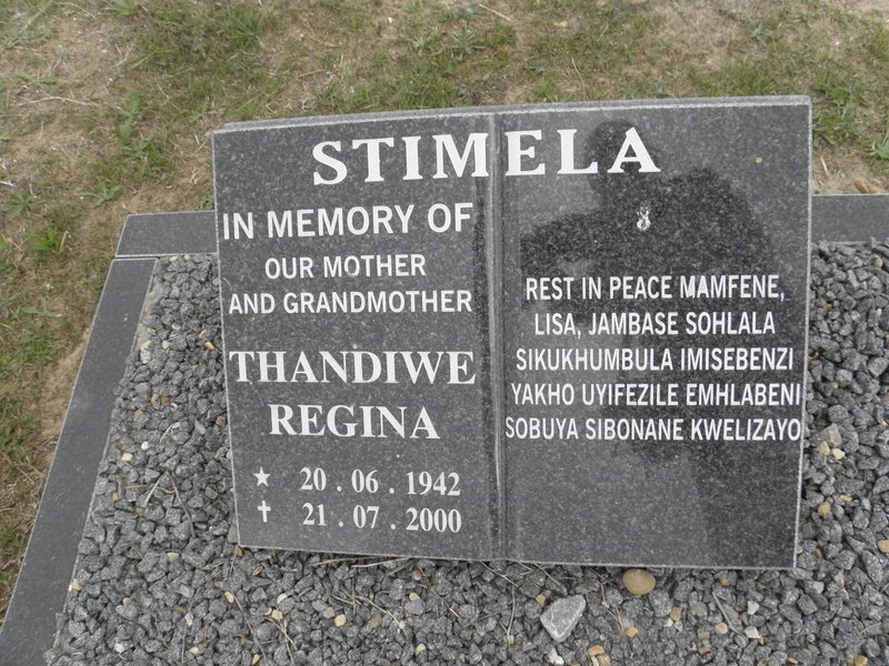 STIMELA Thandiwe Regina 1942-2000