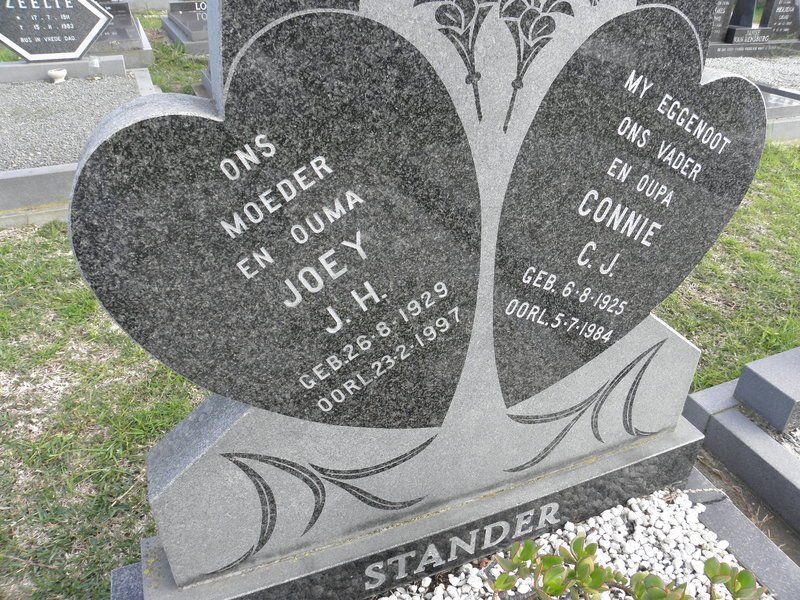 STANDER C.J. 1925-1984 &amp; J.H. 1929-1997