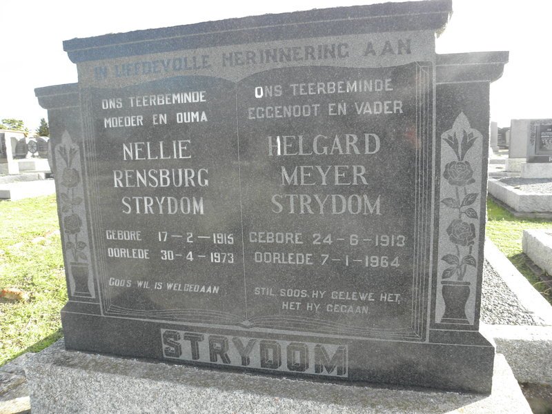 STRYDOM Helgard Meyer 1913-1964 &amp; Nellie Rensburg 1915-1973