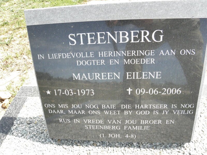 STEENBERG Maureen Eilene 1973-2006