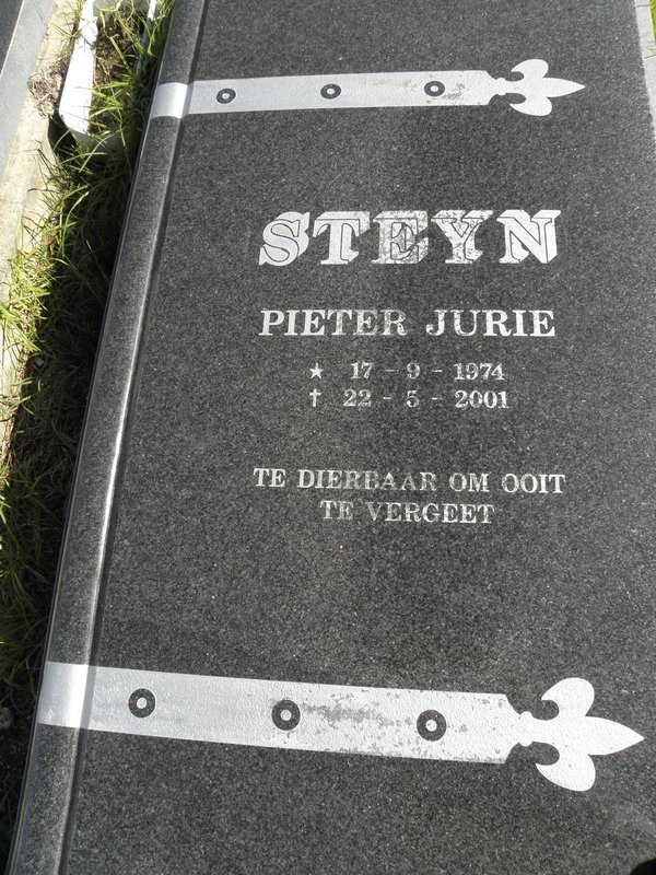 STEYN Pieter Jurie 1974-2001