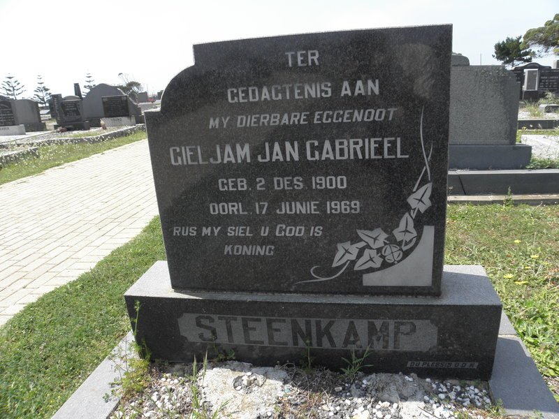 STEENKAMP Gieljam Jan Gabrieel 1900-1969