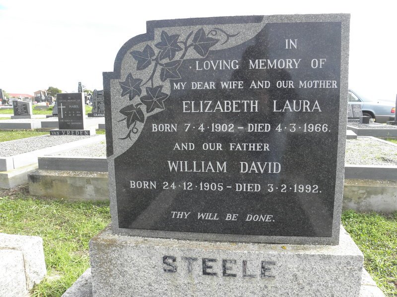 STEELE William David 1905-1992 &amp; Elizabeth Laura 1902-1966