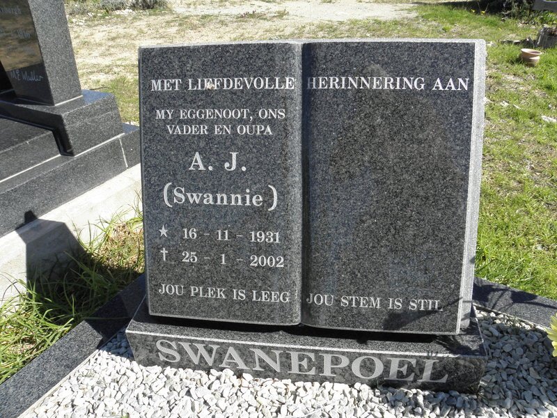 SWANEPOEL A.J. 1931-2002