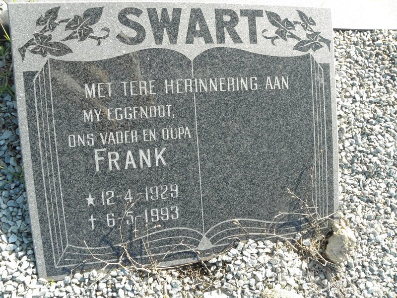 SWART Frank 1929-1993