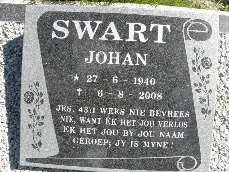 SWART Johan 1940-2008