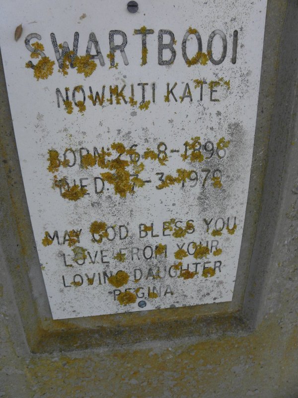 SWARTBOOI Nowikiti Kate 1896-197?