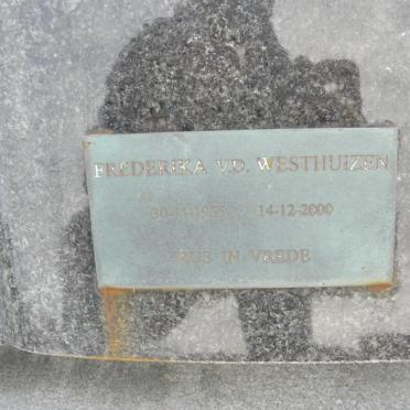 SWARDT Miriam, de 1923-1975 :: VAN DER WESTHUIZEN Frederika 1955-2008