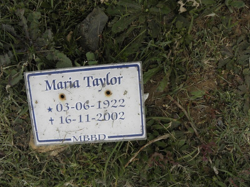 TAYLOR Maria 1922-2002