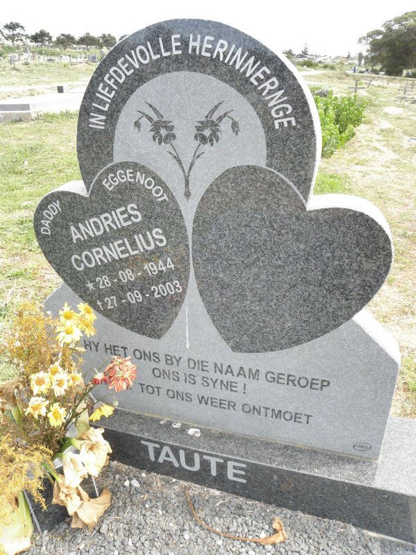 TAUTE Andries Cornelius 1944-2003