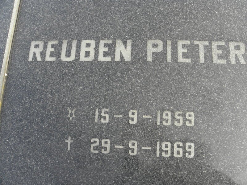 TERBLANCHE Reuben Pieter 1959-1969