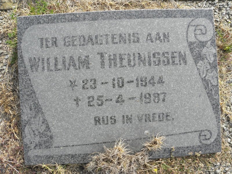 THEUNISSEN William 1944-1987