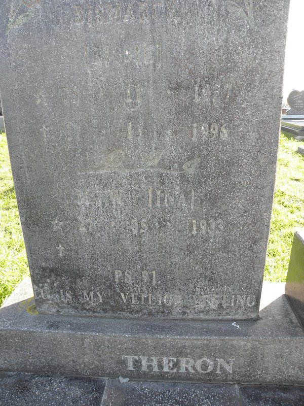 THERON Bismarck 1927-1996 &amp; M.J.W. 1933-