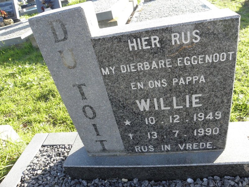 TOIT Willie, du 1949-1990