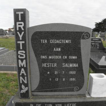 TRYTSMAN Hester Salmina 1900-1981