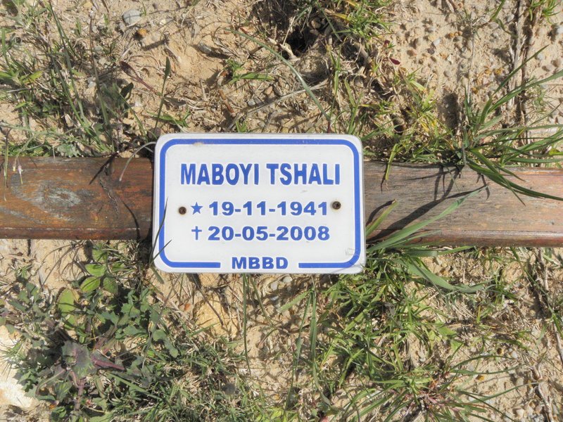 TSHALI Maboyi 1941-2008