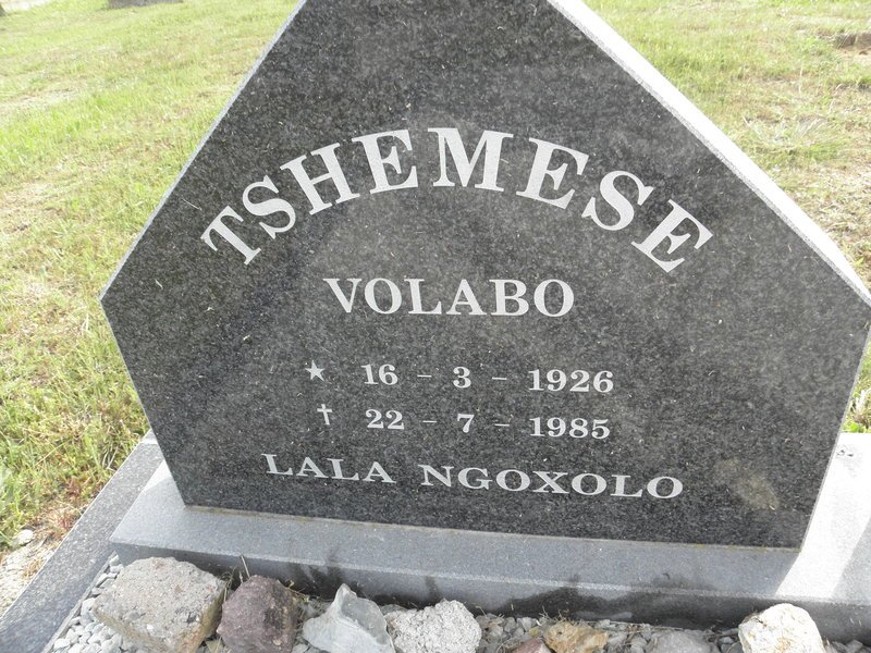 TSHEMESE Volabo 1926-1985