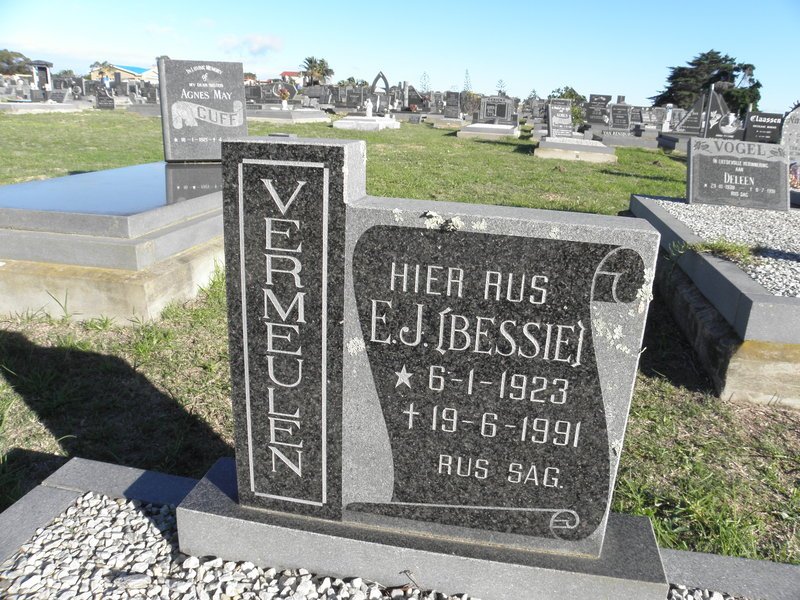 VERMEULEN E.J. 1923-1991