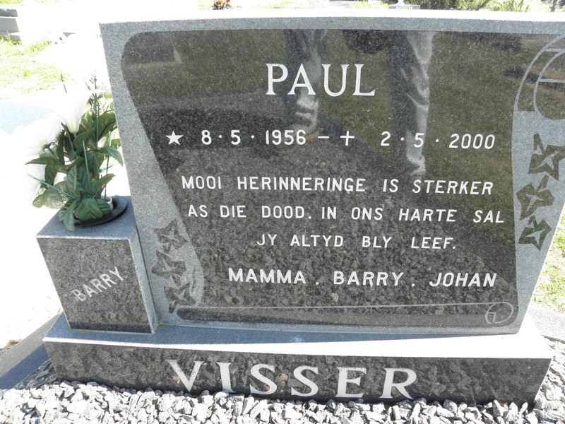 VISSER Paul 1956-2000