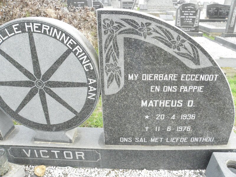 VICTOR Matheus D. 1936-1976