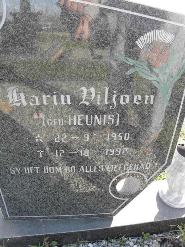 VILJOEN Karin nee HEUNIS 1950-1992